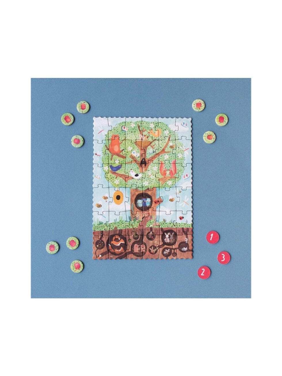 LONDJI Kapesní puzzle Tiny Jabloň - 36 ks