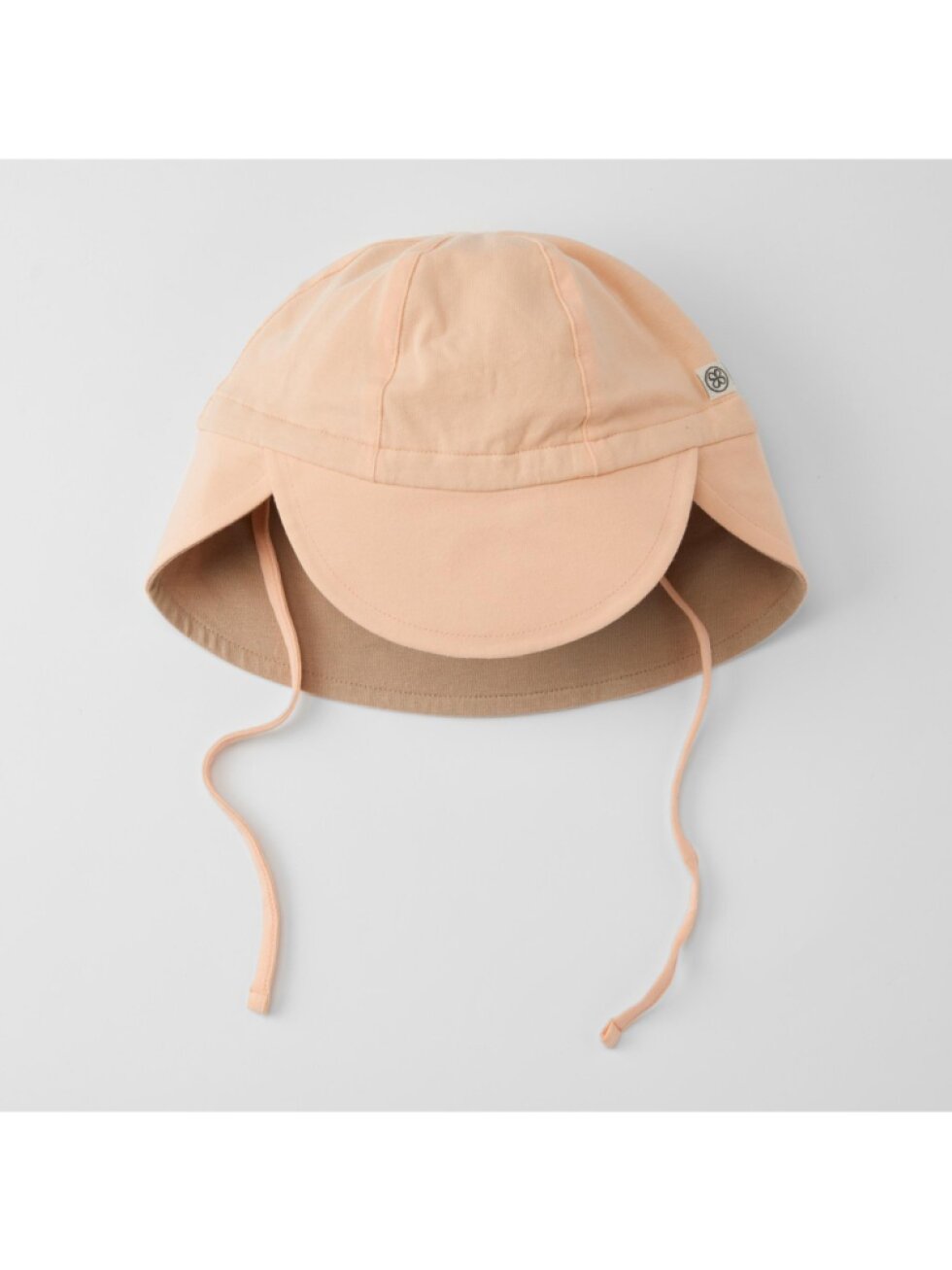 Cloby Oboustranný klobouček UPF50+ Peach summer/Sandy cream 0-6m
