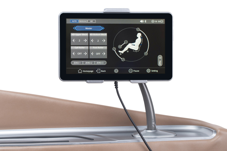 Masážne kreslo Damico Duo TEMPO brown