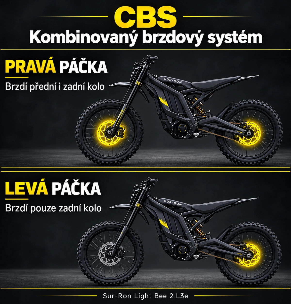Elektrická motocykel Surron Light Bee 2 L3e (homologovaný)