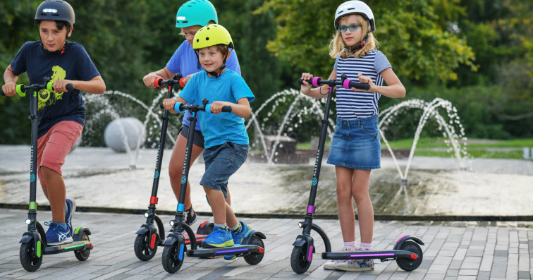 Detská elektrická kolobežka BLUETOUCH BT SUPERKIDS modrá