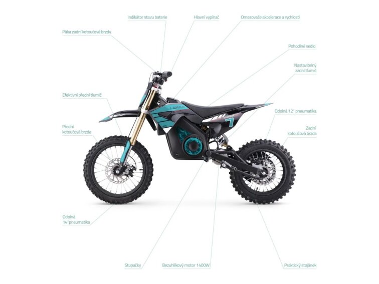 Dětská elektrická motorka LAMAX eJumper DB70 (Sestavená)