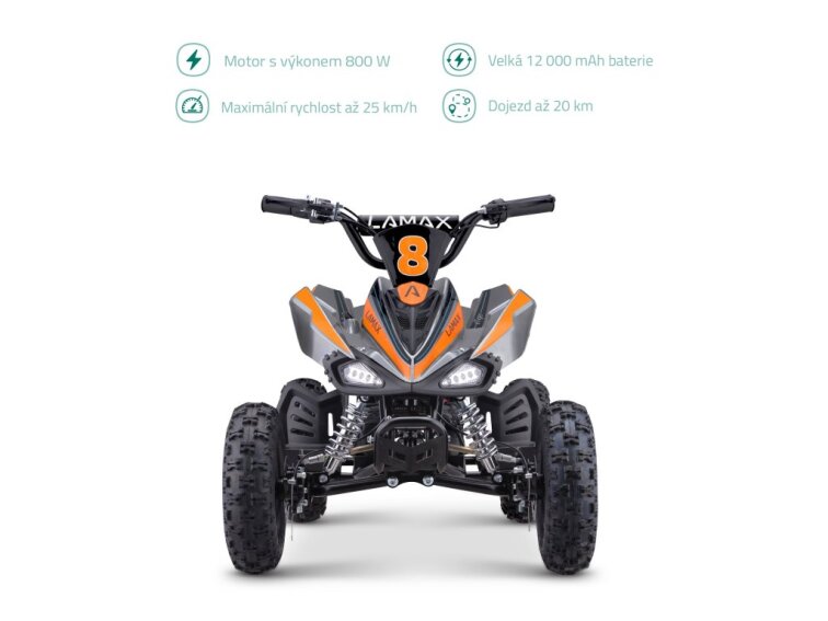 Dětská elektrická čtyřkolka LAMAX eTiger ATV40S Orange