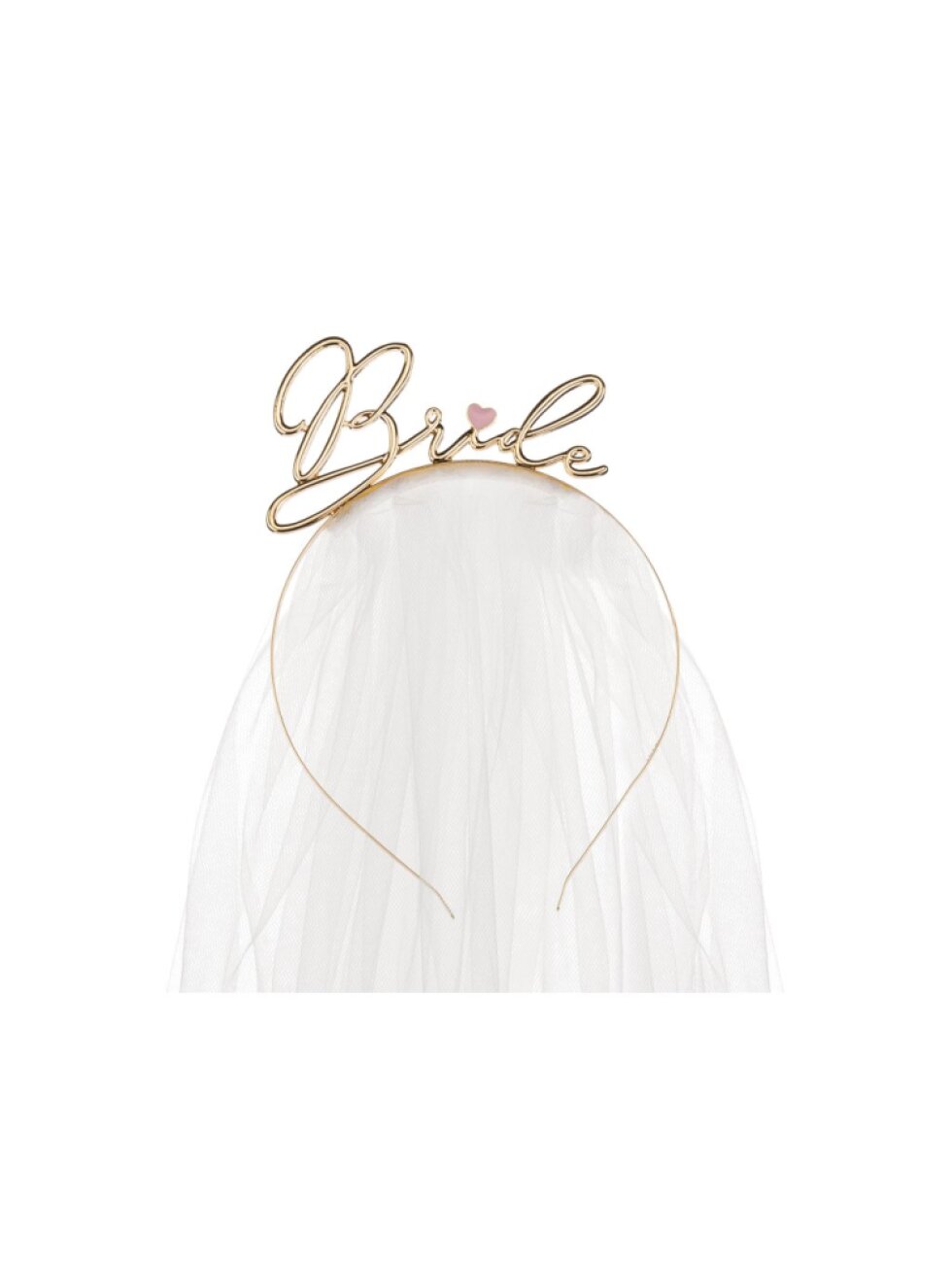 Zlatá čelenka Bride se závojem – rozlučka