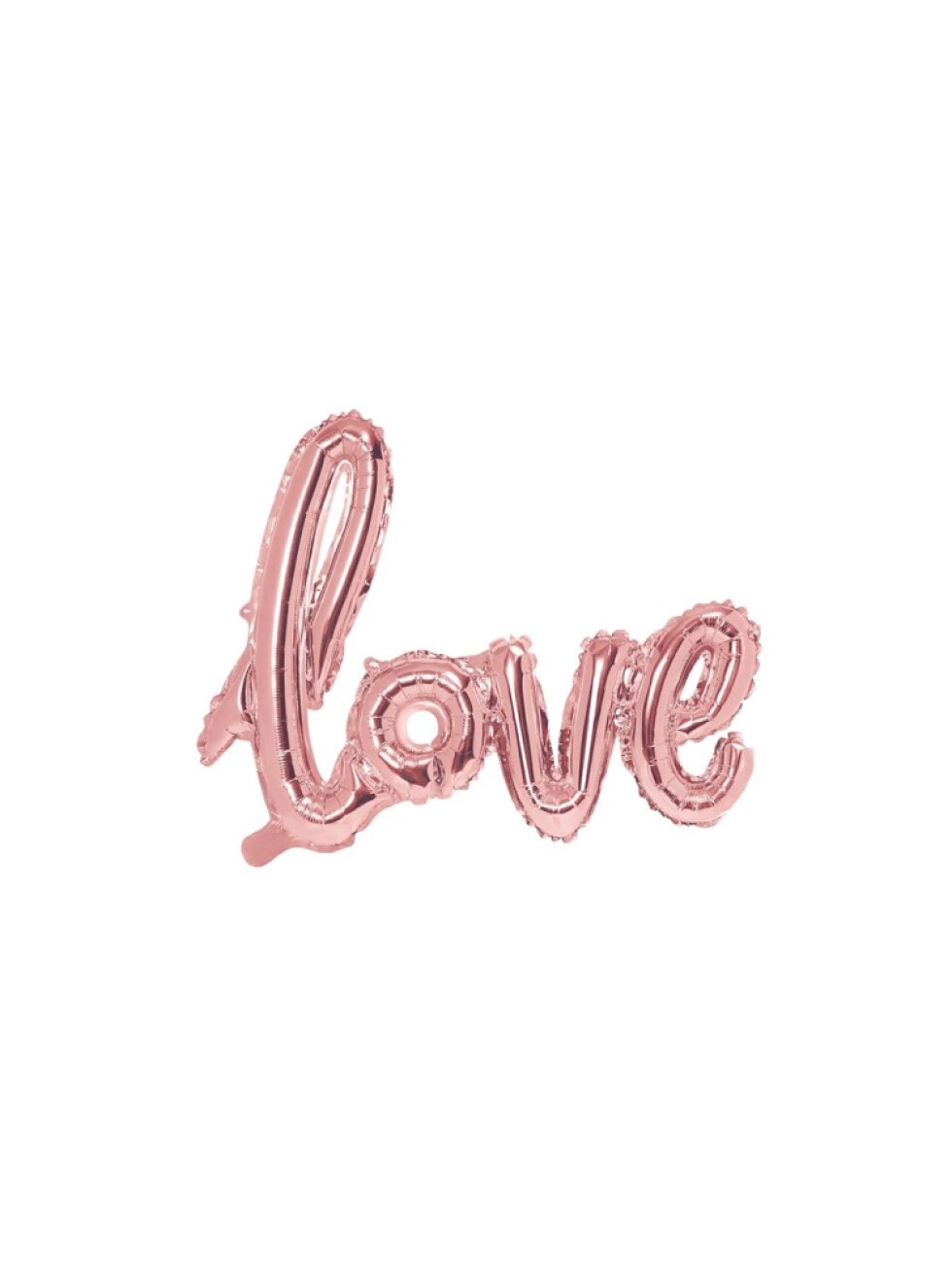 Balonek LOVE rosegold – dekorace na rozlučku i svatbu