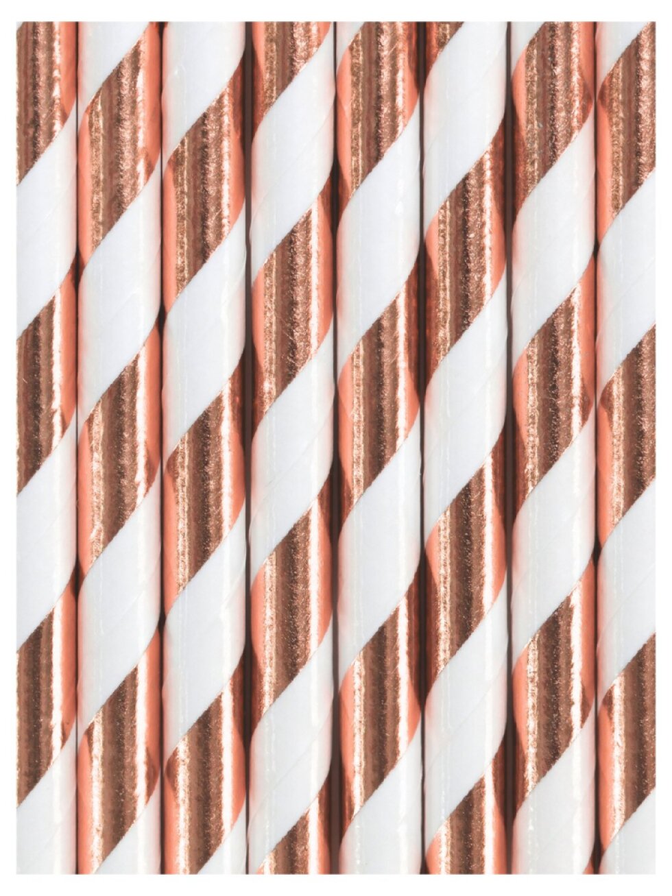 Brčka s rosegold proužky na rozlučku