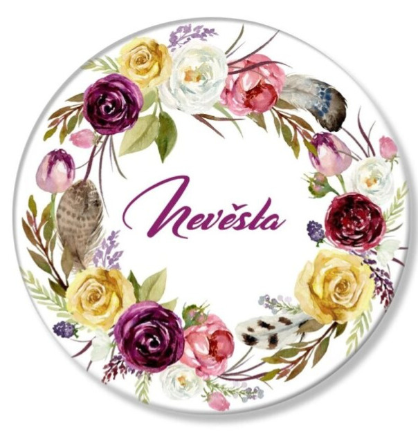 Placka boho věneček - Nevěsta