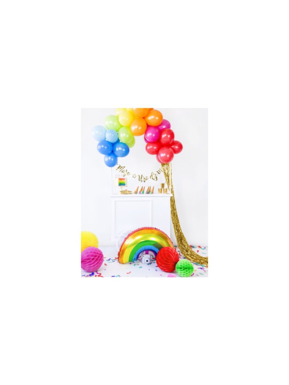 Papírová koule honeycomb světle růžová 30 cm