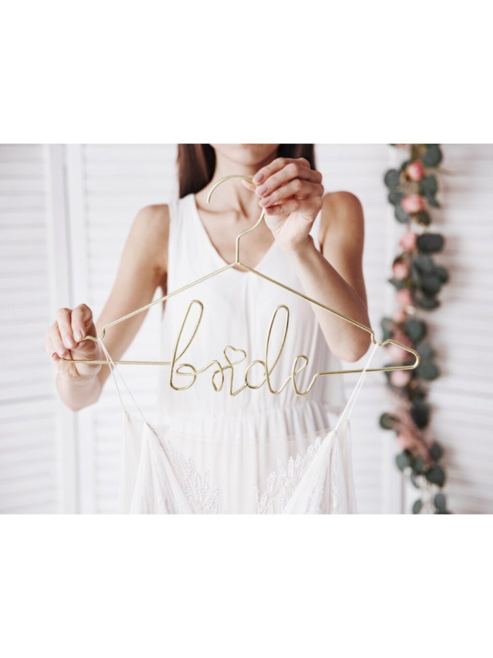 Kovové ramínko Bride – svatební ramínko pro nevěstu