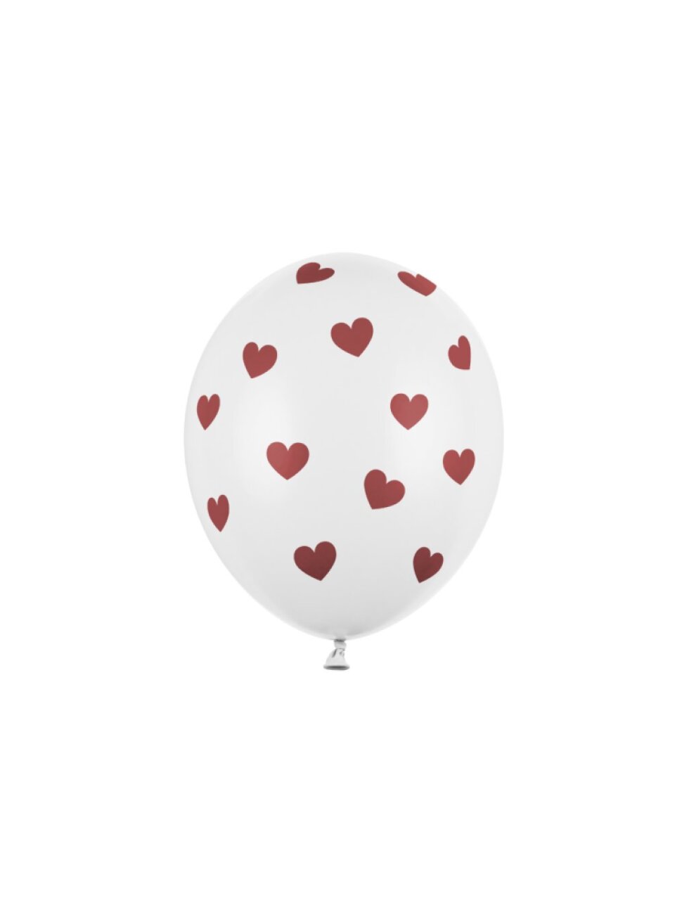 Latexové balonky srdíčka 30 cm – pastel pure white, 10 ks