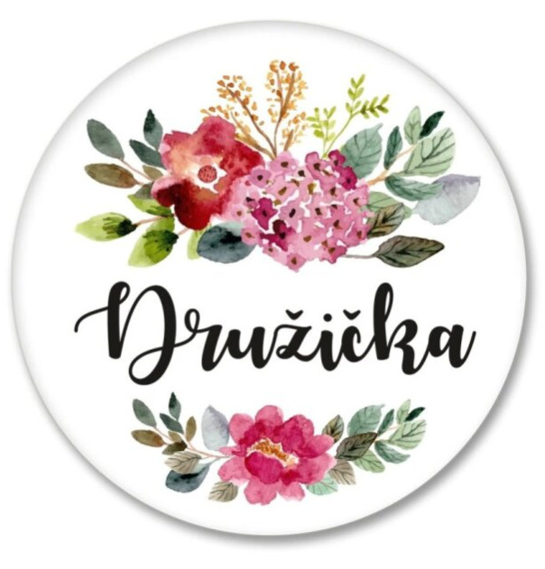 Placka barevné květy - Družička