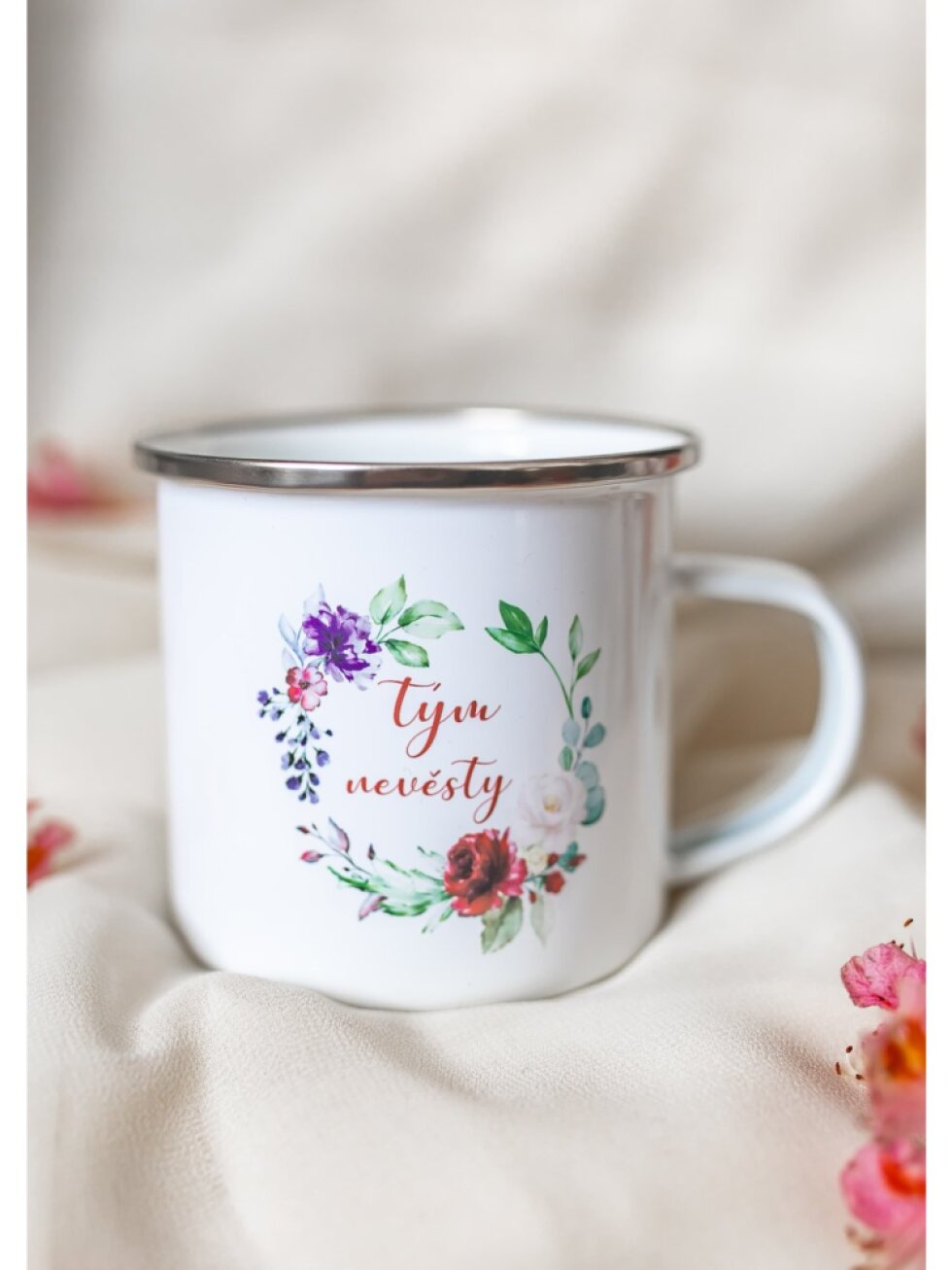 Bílý plecháček - Tým nevěsty růže