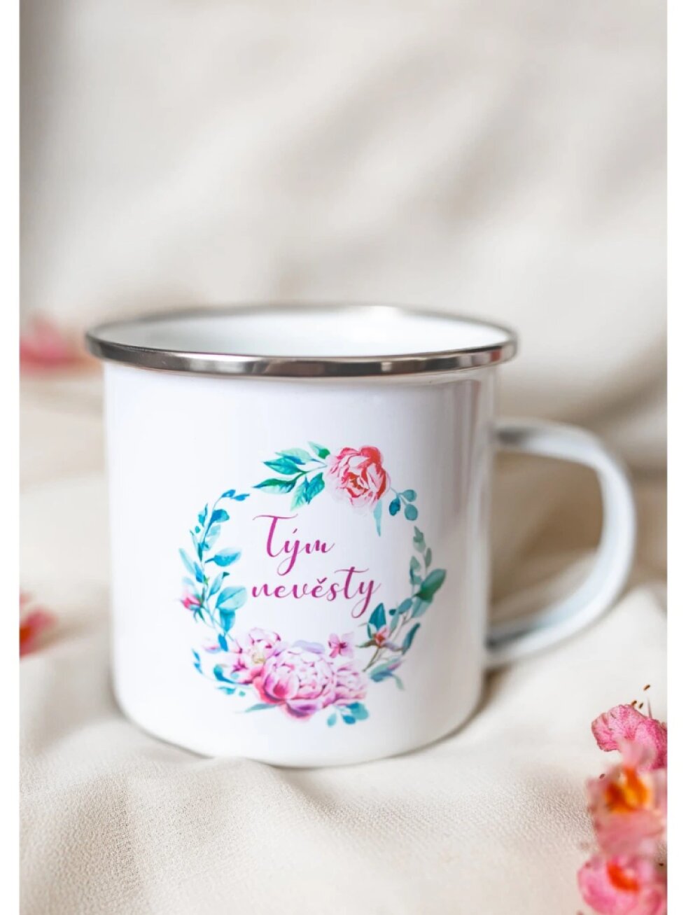 Bílý plecháček - Tým nevěsty pivoňky