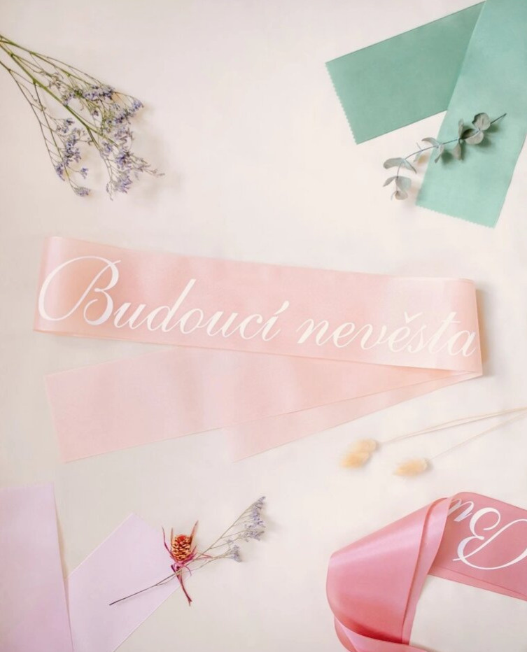 Šerpa Budoucí nevěsta – Peach Fuzz, taftová