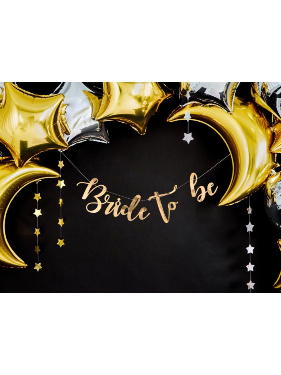 Zlatý banner Bride to Be – dekorace na rozlučku