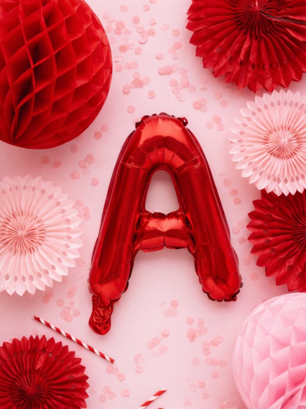 Papírová koule (tissue pom pom) červená – 30 cm