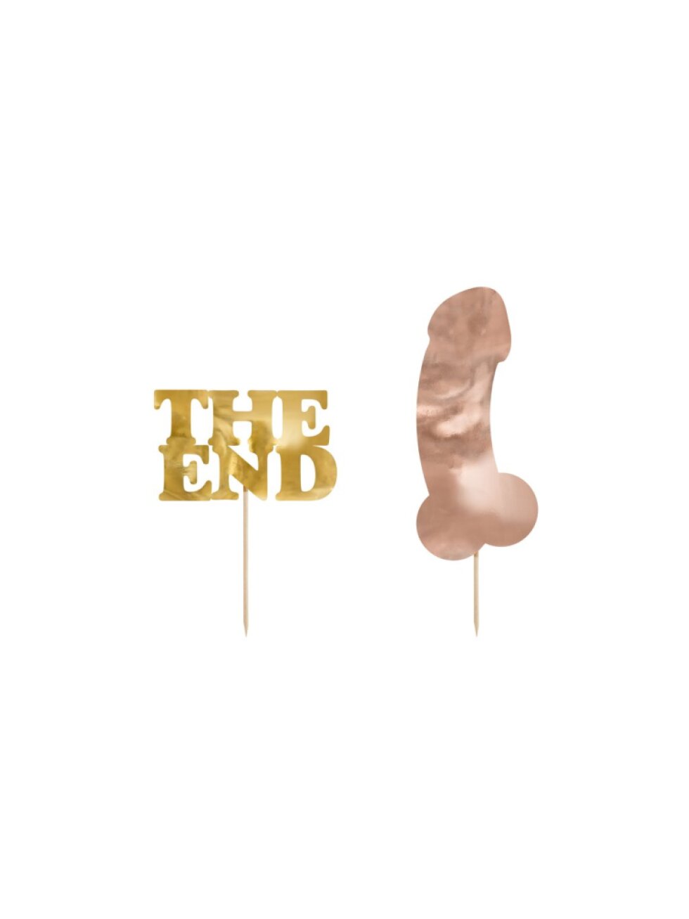Dortová zapichovátka The End – dekorace na rozlučku