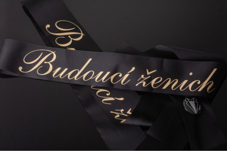 Šerpa taftová černá - Budoucí ženich