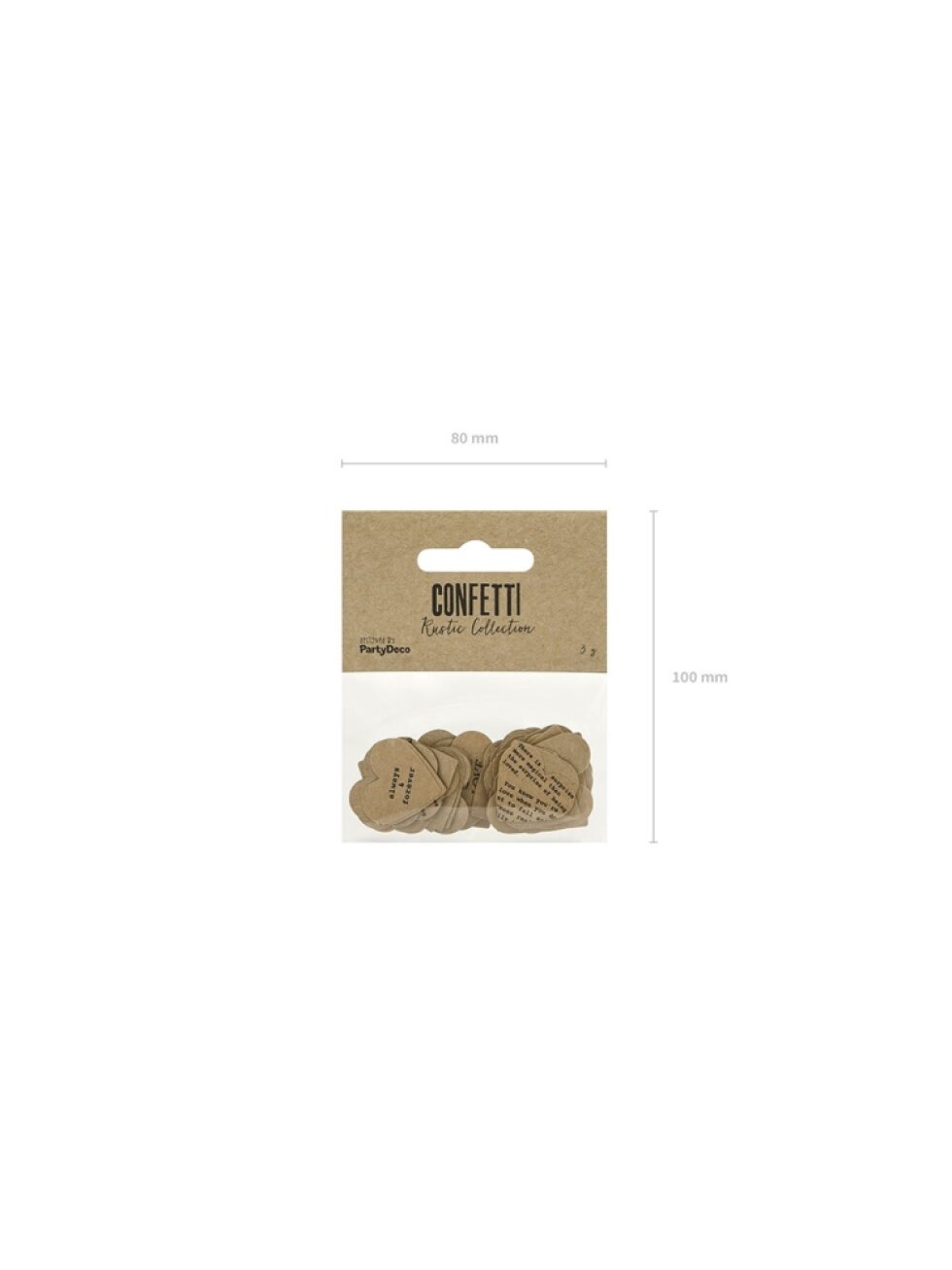 Svatební konfety – dekorace na svatební stůl