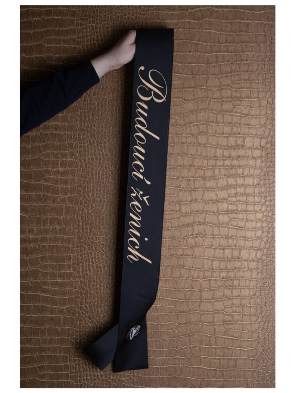 Šerpa taftová černá - Budoucí ženich