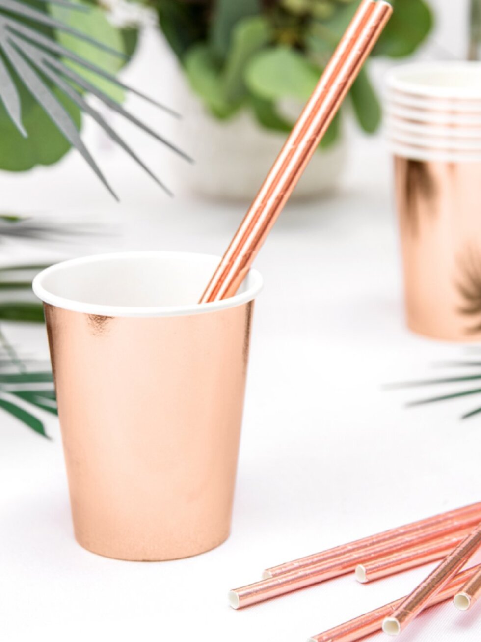 Party kelímky rosegold – elegantní kelímky na oslavu