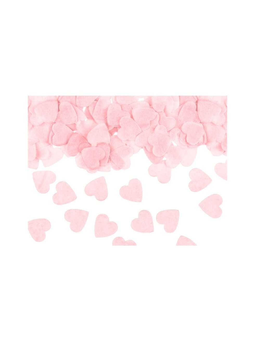 Konfety srdce světle růžové – 1,6 × 1,6 cm (15 g)