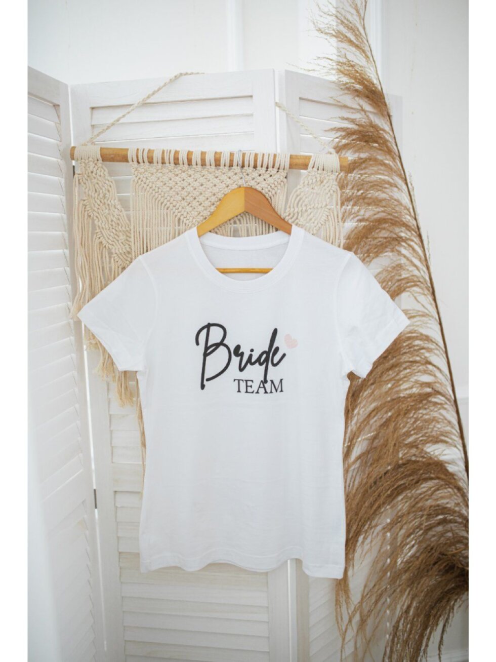 Basic tričko Team bride srdce