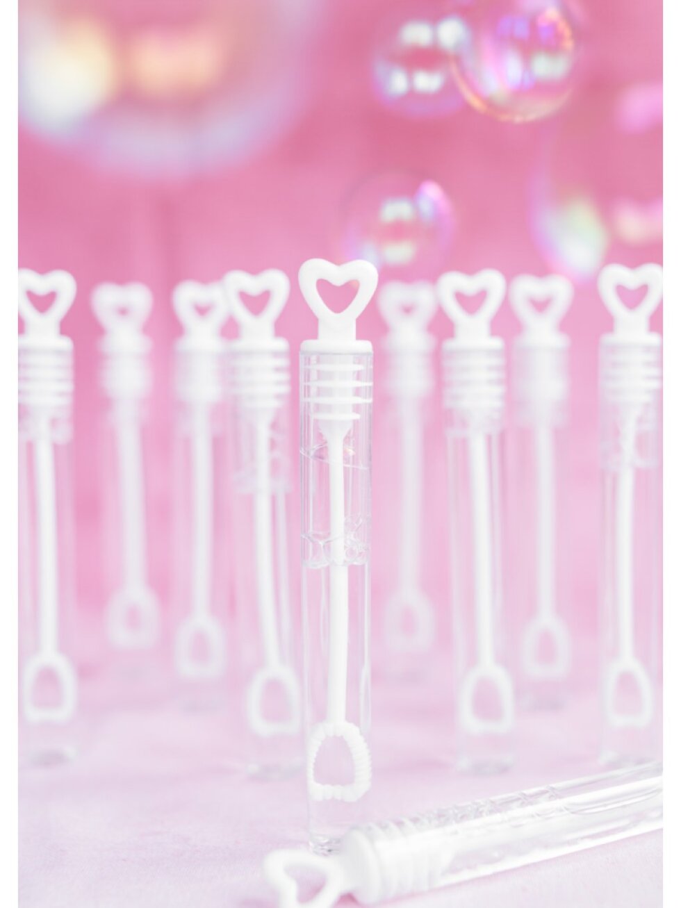 Malý bublifuk srdce – bílý bublifuk