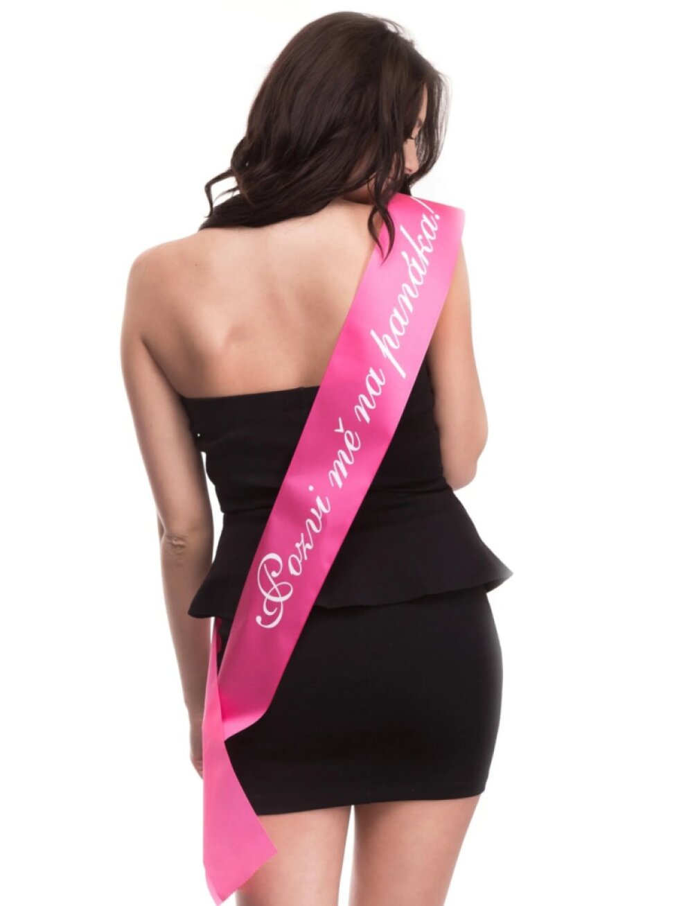 Šerpa taftová tm. růžová oboustranná - Budoucí nevěsta