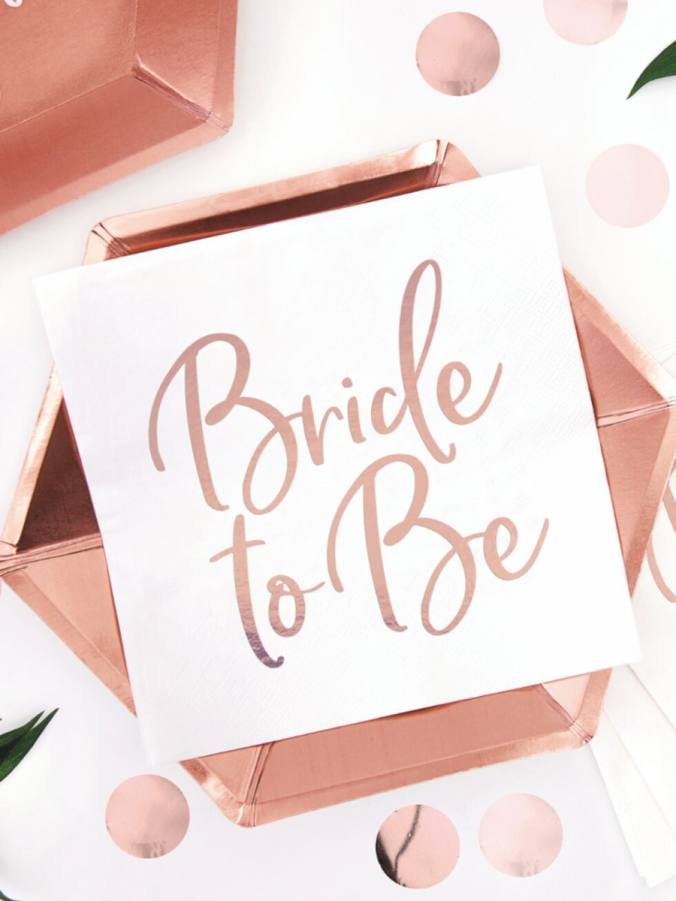 Ubrousky Bride to Be rosegold – na rozlučku