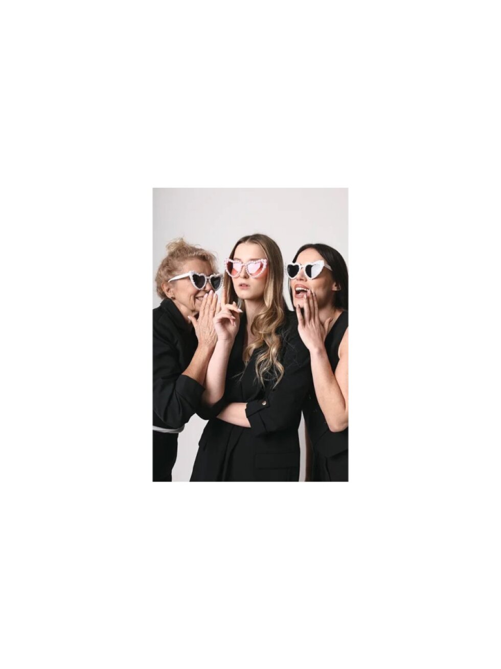 Srdíčkové brýle růžové s perličkami