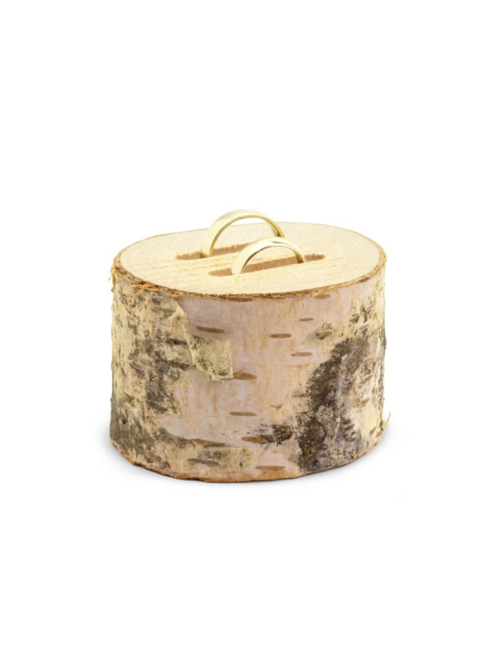 Dřevěný stojánek na prstýnky – svatební doplněk