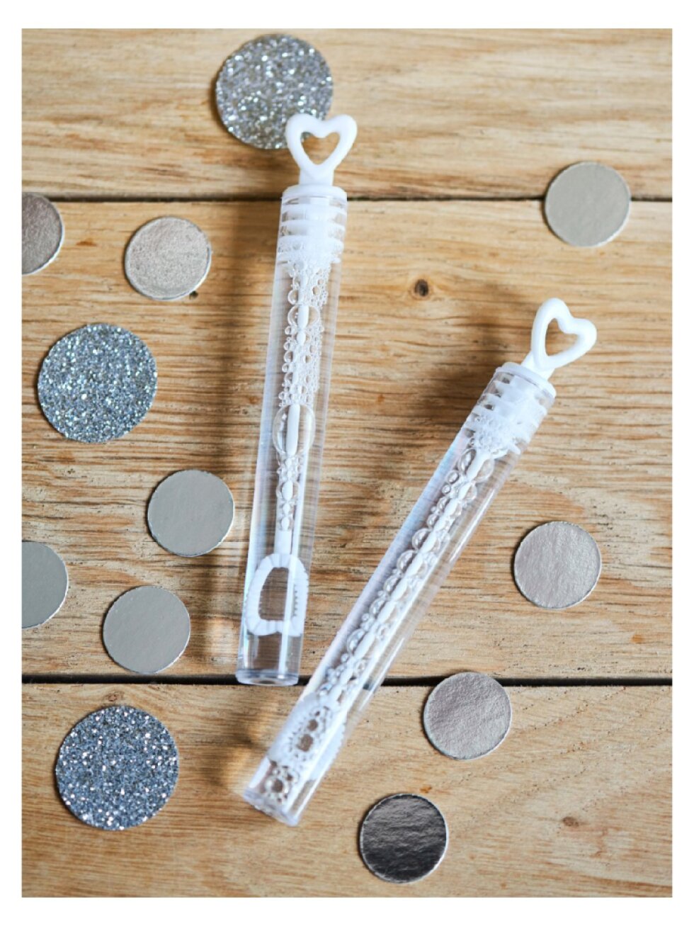 Malý bublifuk srdce – bílý bublifuk