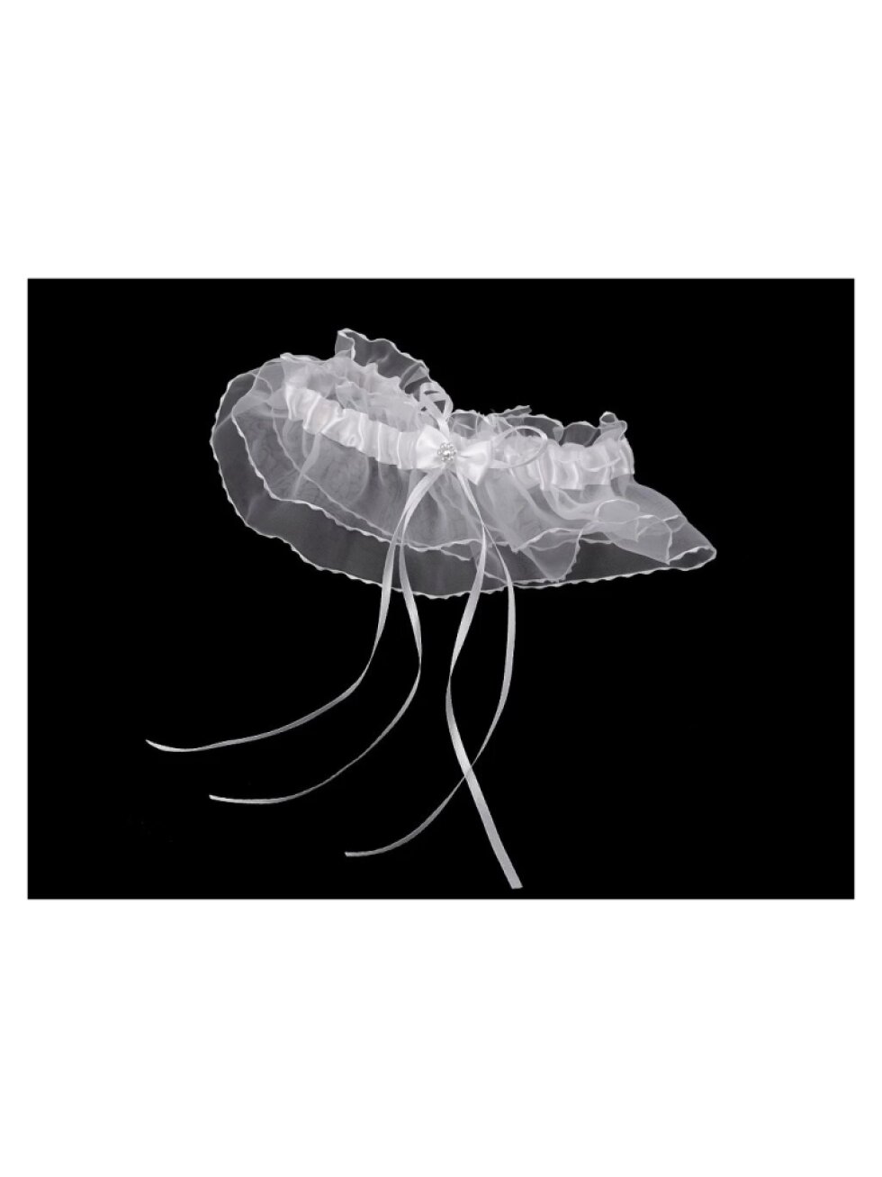 Svatební podvazek s dvojitou krajkou – elegantní