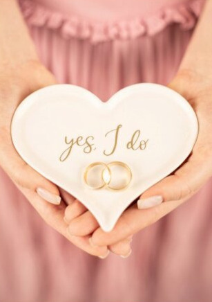 Porcelánový talířek na prstýnky