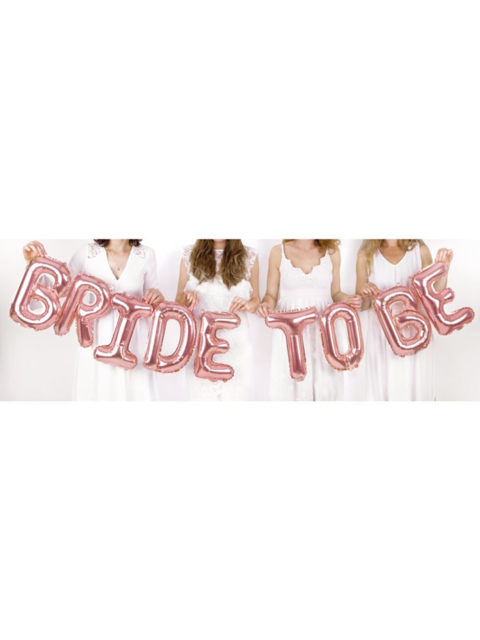 Balónkový set Bride to Be na rozlučku – rosegold