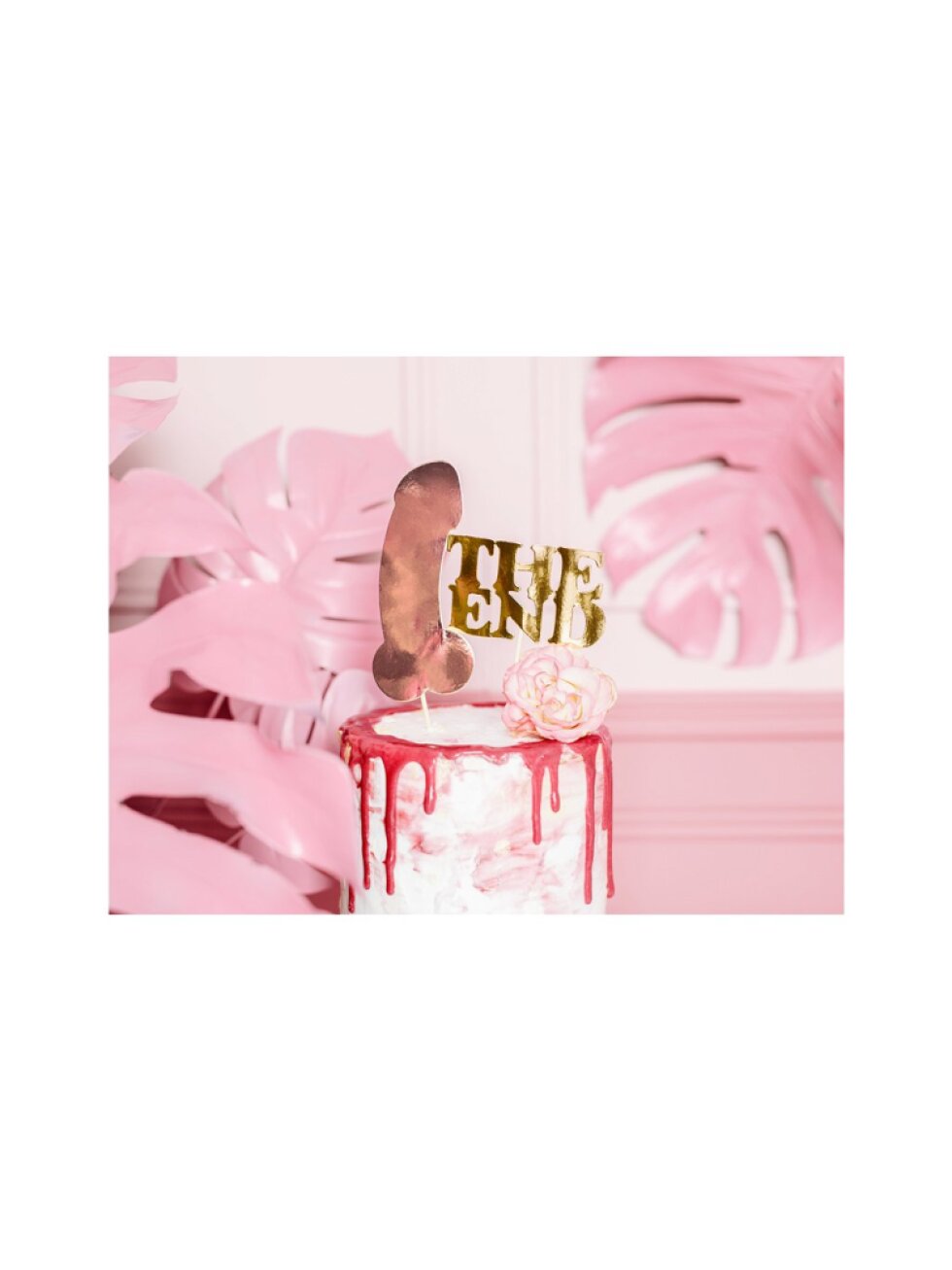 Dortová zapichovátka The End – dekorace na rozlučku