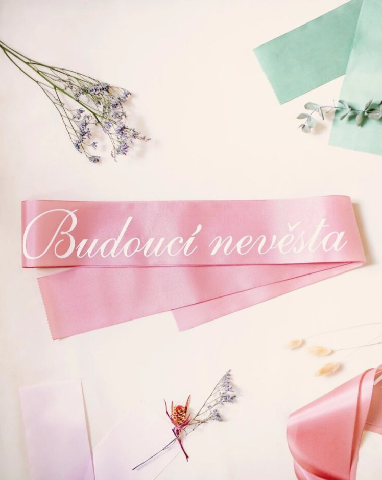 Šerpa taftová rosegold - Budoucí nevěsta