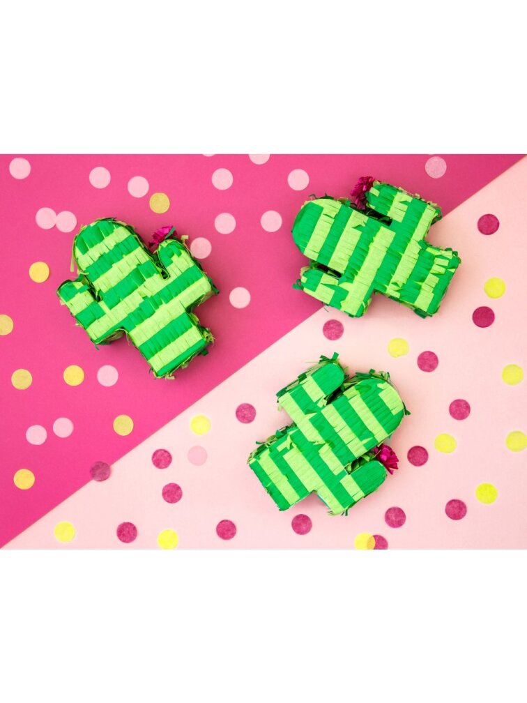 Mini piňata kaktus 9,5 × 11,5 × 3,5 cm