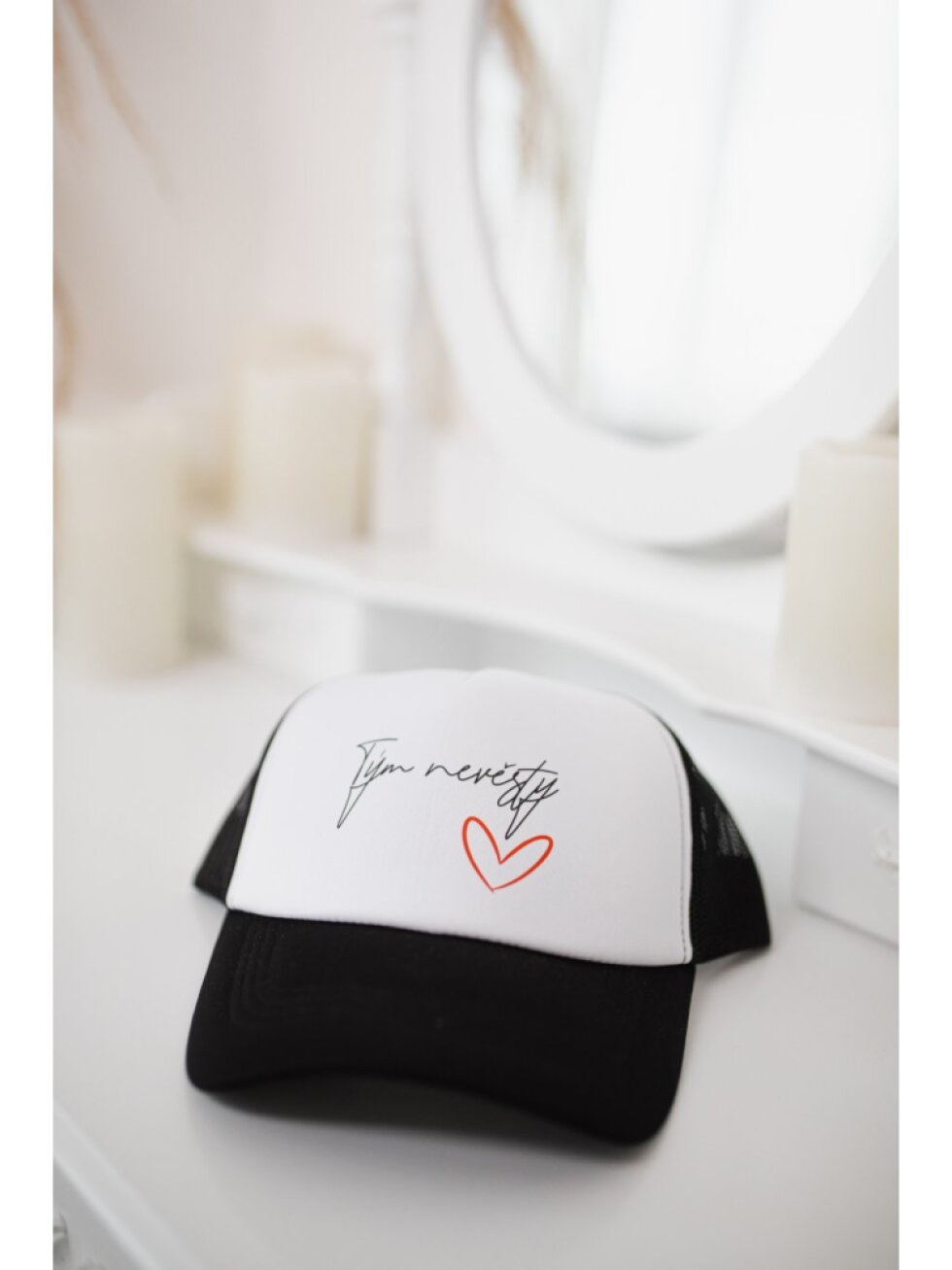 Černo-bílá kšiltovka - Tým nevěsty