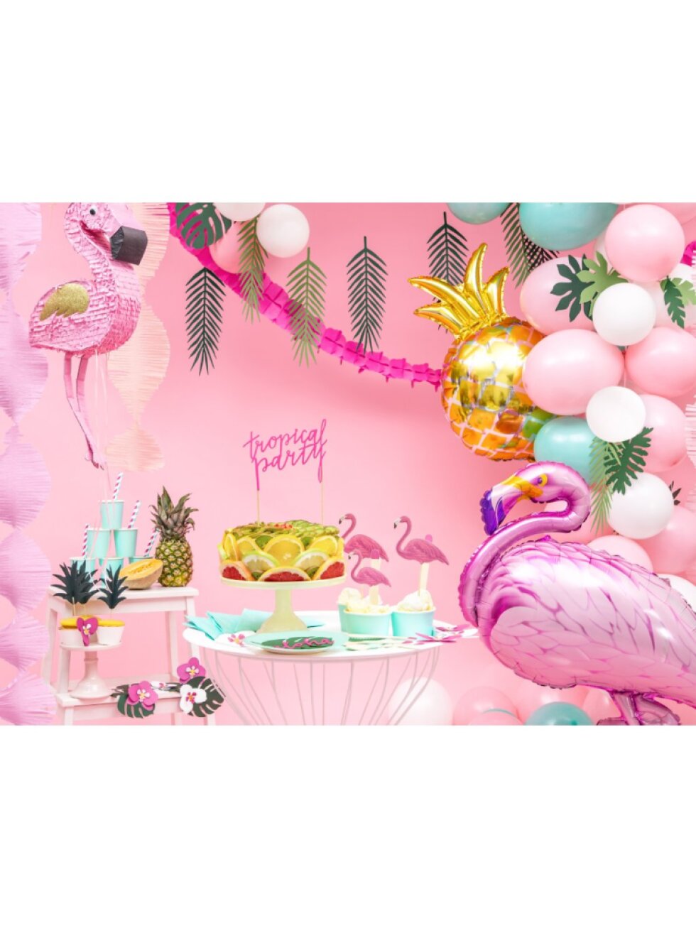 Piñata plameňák 25 × 55 × 8 cm