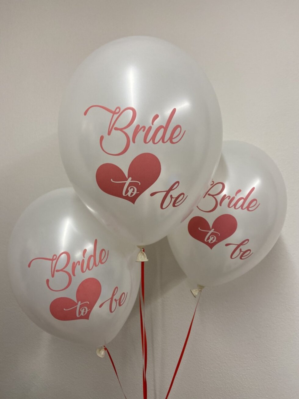 Balonky Bride to Be – bílé, 10 ks