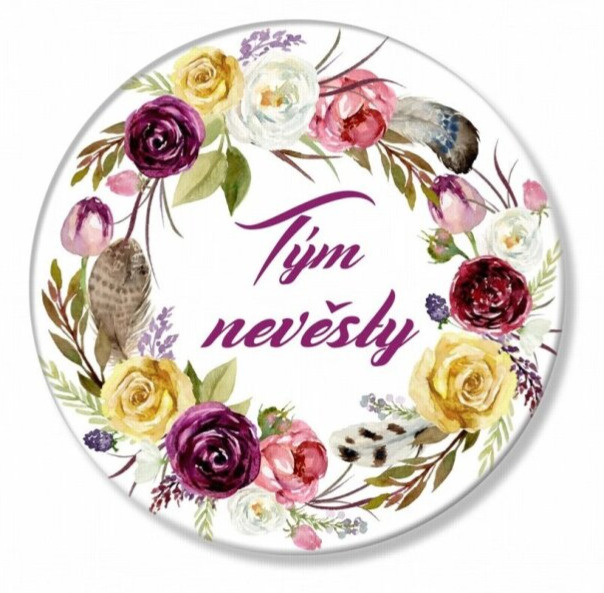 Placka boho věneček - Tým nevěsty