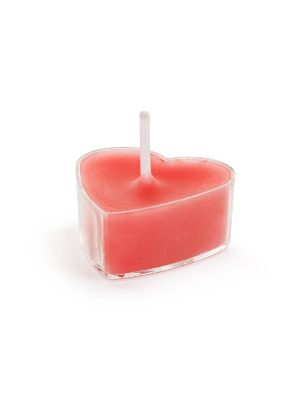 Svíčky srdce červené 4 cm – 10 ks