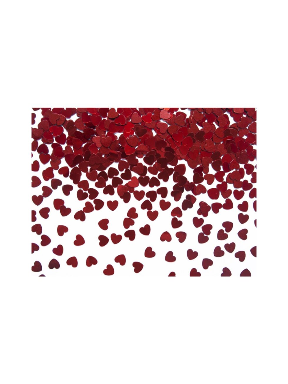 Konfety srdce červené – 5 mm (30 g)