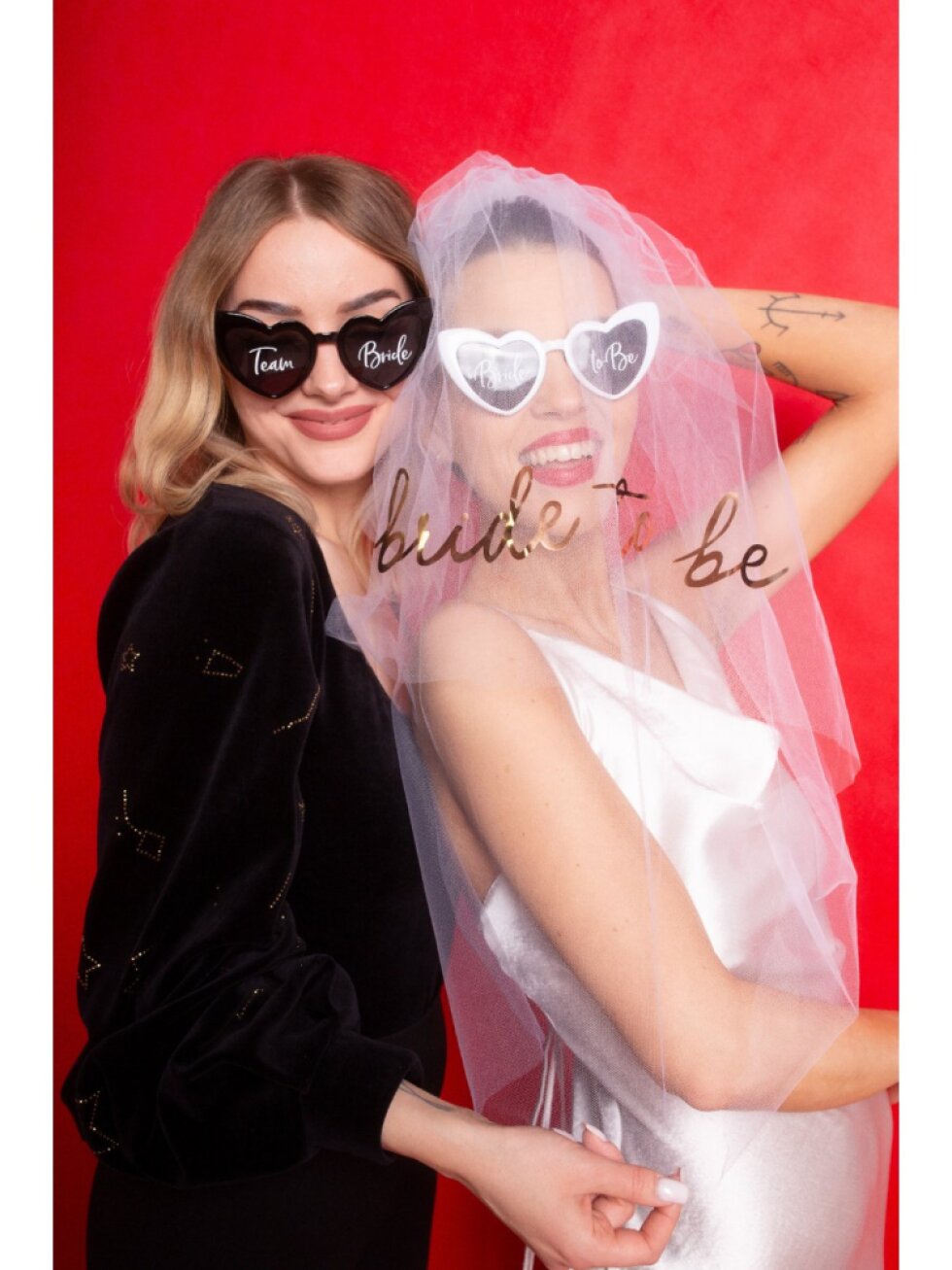 Srdíčkové brýle Bride to Be bílé