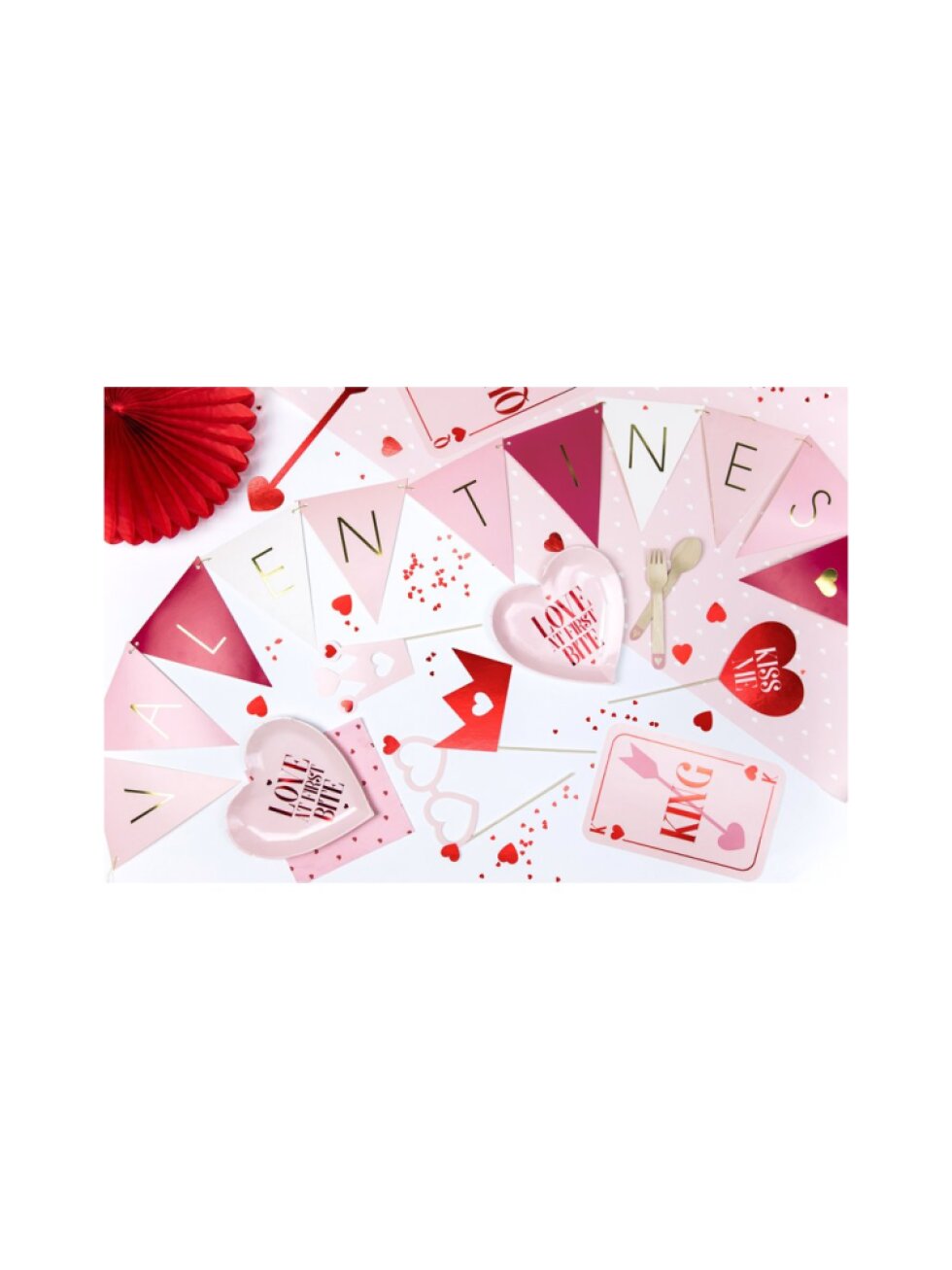 Konfety srdce červené – 5 mm (30 g)