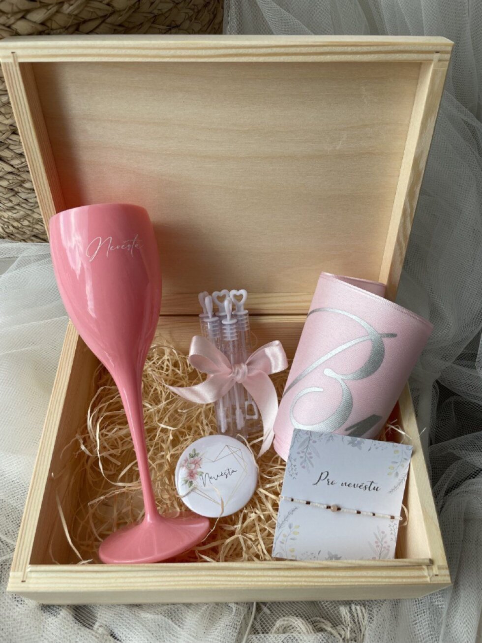 Box pro nevěstu - jemná růžová