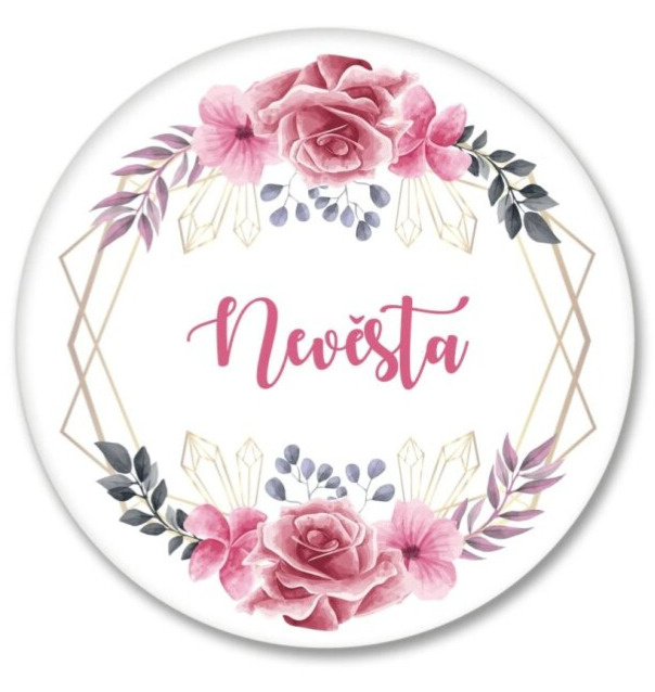 Placka růžový věneček- Nevěsta