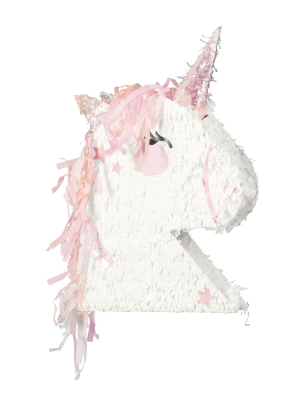 Piñata hlava jednorožce skládací 41 × 48 × 10 cm